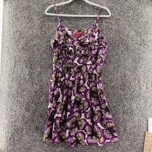 Elle Large purple knee length summer dress